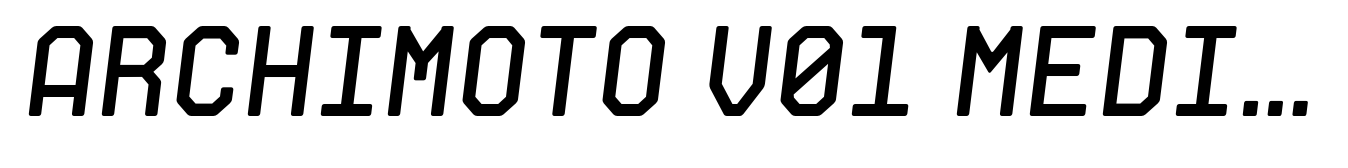 Archimoto V01 Medium Italic